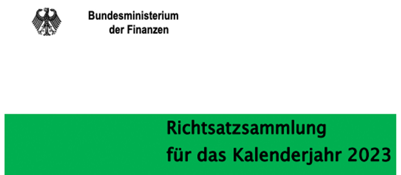 Neue Richtsatzsammlung 2023